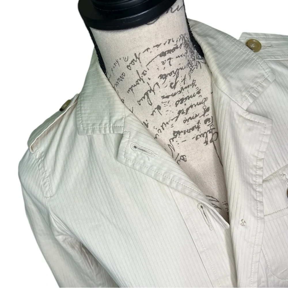 TALBOTS White Button Down Jacket for Women Size 4P - Picture 13 of 16